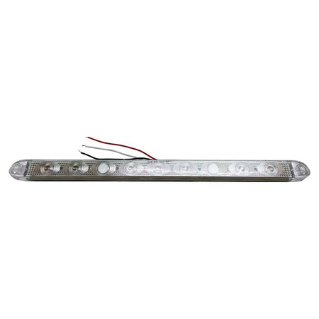 RACE SPORT 17In Screw Mount Hi-Power 9-Led Tail/Brake Light (Red W/ Clear Lens) RS-17-CLEAR